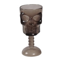 Tasse noire avec tête de mort 18 cm