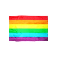 60 x 90 cm drapeau arc-en-ciel