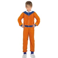 Costume de ninja Naruto orange et bleu pour enfants