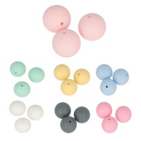 Perles de silicone 1,5 cm - 3 pcs.