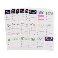 To Do List Nature Stickers - 6 feuilles