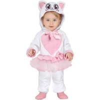 Costume de chat blanc pour bébé