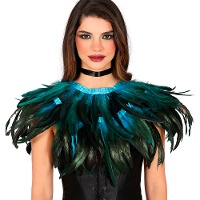 Cape en plumes pour adulte