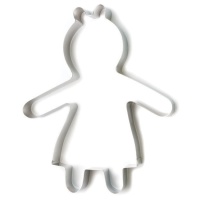 Moule ou coupeur de silhouette de fille en acier inoxydable de 21 x 28 cm - Decora