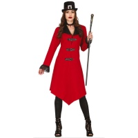 Costume de vampire gothique rouge pour femmes
