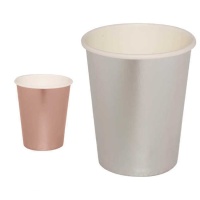 Verres métalliques de 240 ml - 6 unités