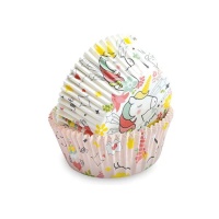 Capsules pour cupcake licorne - Scrapcooking - 36 pcs.