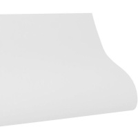 33 x 50 cm feuille de cuir écologique lisse blanc - 1 pc.