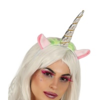 Bandeau licorne argenté