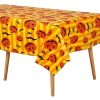 Nappe d'Halloween avec citrouilles - 1,30 x 1,75 m