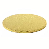Socle pour gâteau de 20,4 x 20,4 x 1,2 cm doré