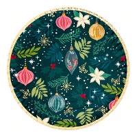 Plateau de 30 cm de décoration de Noël - 2 unités