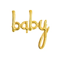 Ballon lettres Baby de 73,5 x 75,5 cm - PartyDeco