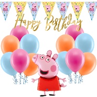 Pack de décoration pour fête Peppa Pig - 32 pièces