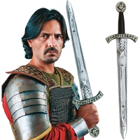 Épée médiévale chrétienne de 60 cm