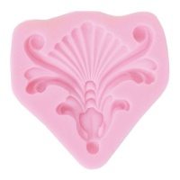 Moule silicone 8,6 x 8,5 cm coin baroque - Artis decor