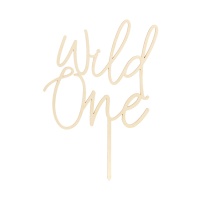 Wild One Wooden Cake Topper 22 cm - 1 pc.