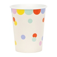 Gobelets 220 ml Confettis - lot de 6