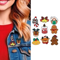 Broche avec motif de Noël de 3 cm - 1 unité
