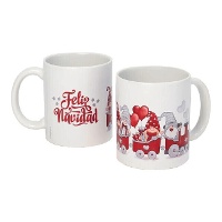 Tasse de 350 ml environ de gnomes de Joyeux Noël rouge