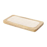 Vide-poche rectangulaire en bois de 22,5 x 12,5 cm - DCasa
