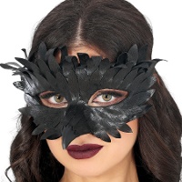 Masque de corbeau noir