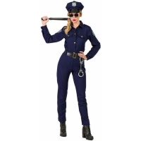 Costume de police bleu pour femmes