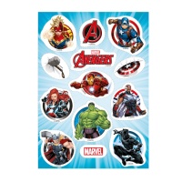 Avengers Zero gaufrettes comestibles découpées - Dekora - 13 pièces