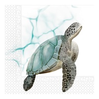 Serviettes Tortue 16,5 x 16,5 cm - 20 pcs.