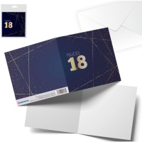 Carte de voeux pour le 18e anniversaire