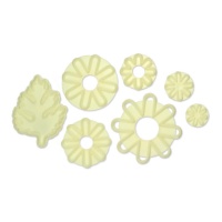 Coupe-chrysanthèmes et feuilles - JEM - 7 pcs.