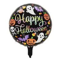 Ballon irisé Happy Halloween 45 cm - Party love