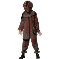 Costume de poupée vaudou sanglante pour enfants
