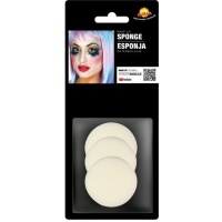 Éponges à maquillage rondes - 3 pcs.