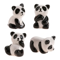 Figurines de gâteau ours panda de 3 cm - Dekora - 50 pcs.