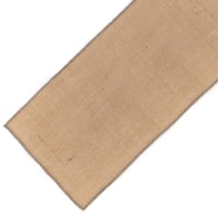 Chemin de table en jute bord anthracite 1,50 x 0,35 m