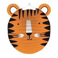 Lanterne décorative tigre 25 cm - 1 pc.