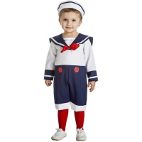 Costume de marin de la marine avec ruban rouge pour enfants