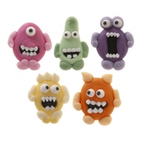 Figurines en sucre Monster - Dekora - 72 unités