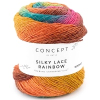 Silky lace rainbow de 50 g - Katia