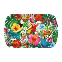 39 x 24 cm plateau en plastique pour paysage tropical