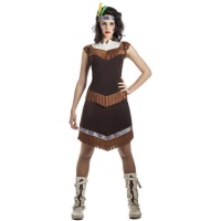 Costume d'Indien Apache foncé pour les femmes