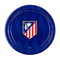 Assiettes Atlético de Madrid bleues Ø 18 cm - 8 pièces
