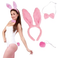 Ensemble de lapine rose