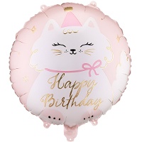 Ballon « Happy Birthday » Chaton 35 cm