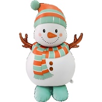 Ballon bonhomme de neige avec écharpe de 1,22 m