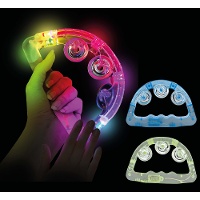 Tambourin lumineux LED multicolore - 1 unité