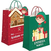 Sac cadeau lutin 45 x 33 x 10 cm - 1 unité