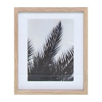 Cadre pour photo de 18 x 24 cm Feuille de Palmier noir et blanc