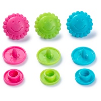 Boutons-pression 1,36 cm fleur - Prym - 21 paires